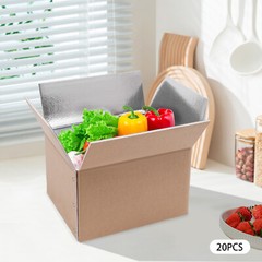 20 Pack Insulated Shipping Boxes – 440 lbs Capacity for Cold & Hot Items