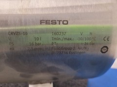 FESTO Compressed Air Reservoir Tank Expansion CRVZS-10 160237 10l 16Bar