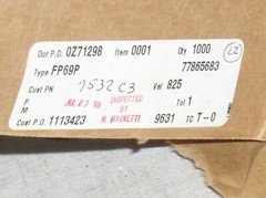 5 DALE FP069P825RF FP69P 825 OHM 2W 2 W WATT MF METAL FILM POWER RESISTOR USA