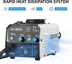 AZZUNO MIG Welder,Flux Core Welder Machine 110V 130Amp, Gasless MIG Welding Mach