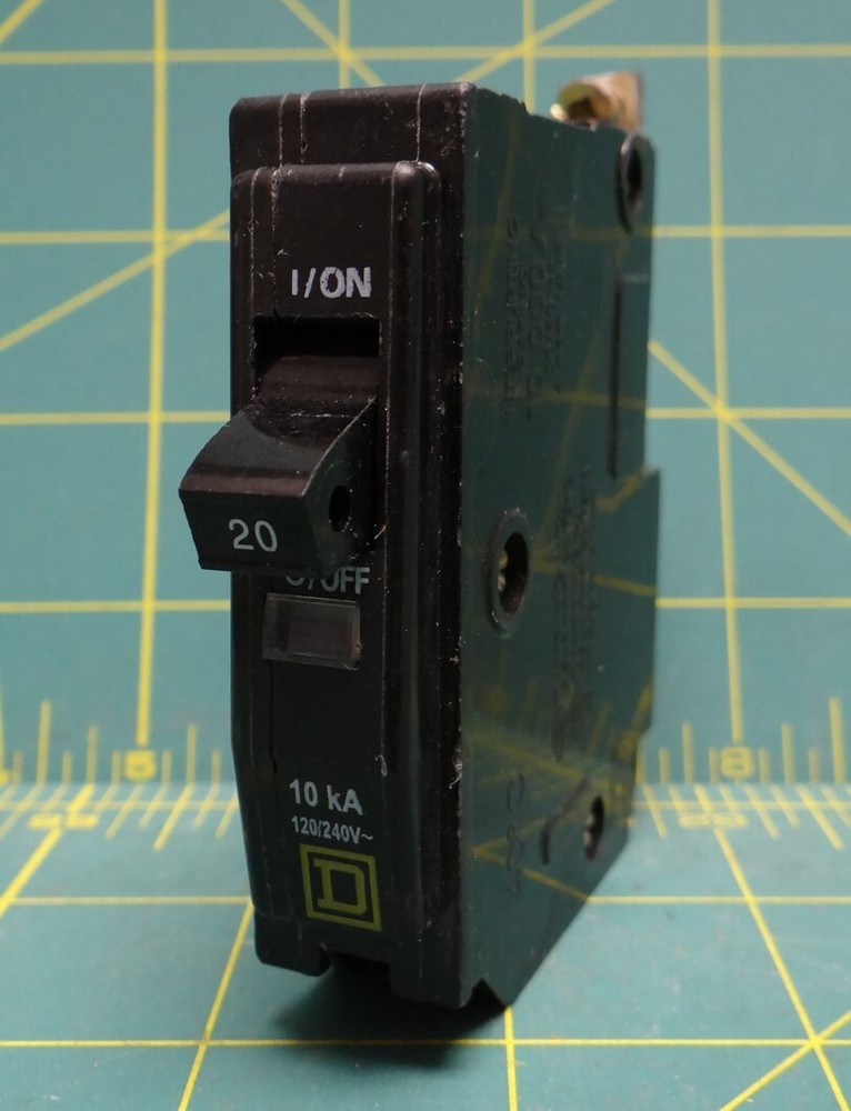 Square D 20A Circuit Breaker A-8121 120/240V 10kA 1 Pole