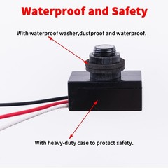 DC 8-50V Photoelectric Switch – 12V/24V/36V/48V Photo Sensor, Dusk to Dawn Au…