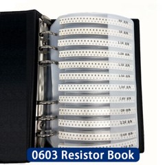 SMD Resistor Kit Book Assortment 0201 0402 0603 0805 1206 1% SMT 170Value 0R-10M