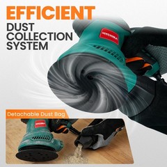 HYCHIKA 5-Inch Random Orbital Sander, 13000RPM Electric Palm Sander with 6 Va…
