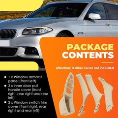 Beige Interior Door Pull Handle Kit Compatible with5 Series F10 F11 520i 520d…