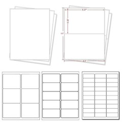 Address Shipping Labels 8.5×5.5 Self-Adhesive Blank for Laser & Inkjet Any Size