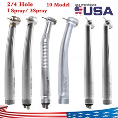 LED Dental High Speed Handpiece E-Generator 3/Single Water Spray 2/4 Holes