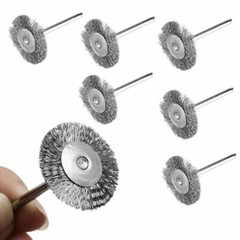 50pc Stainless Steel Wire Brush Fit Dremel Rotary Tool Die Grinder Removal Wheel