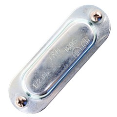 THOMAS & BETTS 180 RIGID CONDUIT BODY COVER, STAMPED STEEL, GASKET, FORM-8, 1/2″