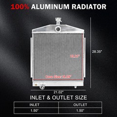 Full Aluminum Radiator Fits Lincoln Welder 200 250 AMP SA200 H19491 & G10877198