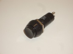 GC ELECTRONICS 35-424B SPDT ON-OFF BLACK PUSHBUTTON SWITCH 1A 250VAC