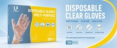 100 PCS Disposable PE Gloves
