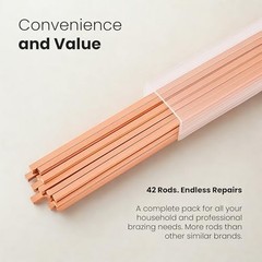 22 pcs Brazing Rods AWS BCuP-5 15% Silver Solder Phos Copper Brazing Alloy Flat
