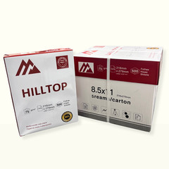 HILLTOP – COPY & PRINT PAPER 20 lb – Letter Size (8.5 in x 11 in) – 5 REAMS/CASE