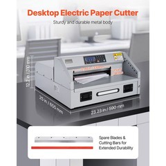 Electric Paper Cutter, 300W Heavy Duty, 11.8 in Cutting Width, 38 mm Thickness