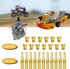 24Pcs Carburetor Main Pilot Jet Kit for PWK Keihin CVK PWM PE FCR Size: 24-Pcs