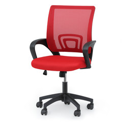 Height Adjustable Swivel Computer Home Office Ergonomic Desk Mesh Chair Red