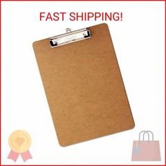 Recycled Clipboard, 1/2″ Capacity, Holds 8-1/2w x 12h, Brown, 6/Pack