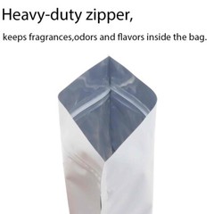 4CustomPrint 100 Matte Odor-Proof Foil Mylar Zip Seal Lock Stand Up Gummies Bags