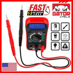 Digital Multimeter AC DC Voltmeter Ammeter Ohmmeter Volt Tester Meter 9V Power