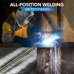 1/8″ J422 Carbon Steel Stick Welding Rods, 1LB for Welding Machines