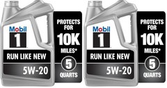 Mobil 1 Advanced Fuel Economy Full Synthetic Motor Oil 0W-20, 5 Quart