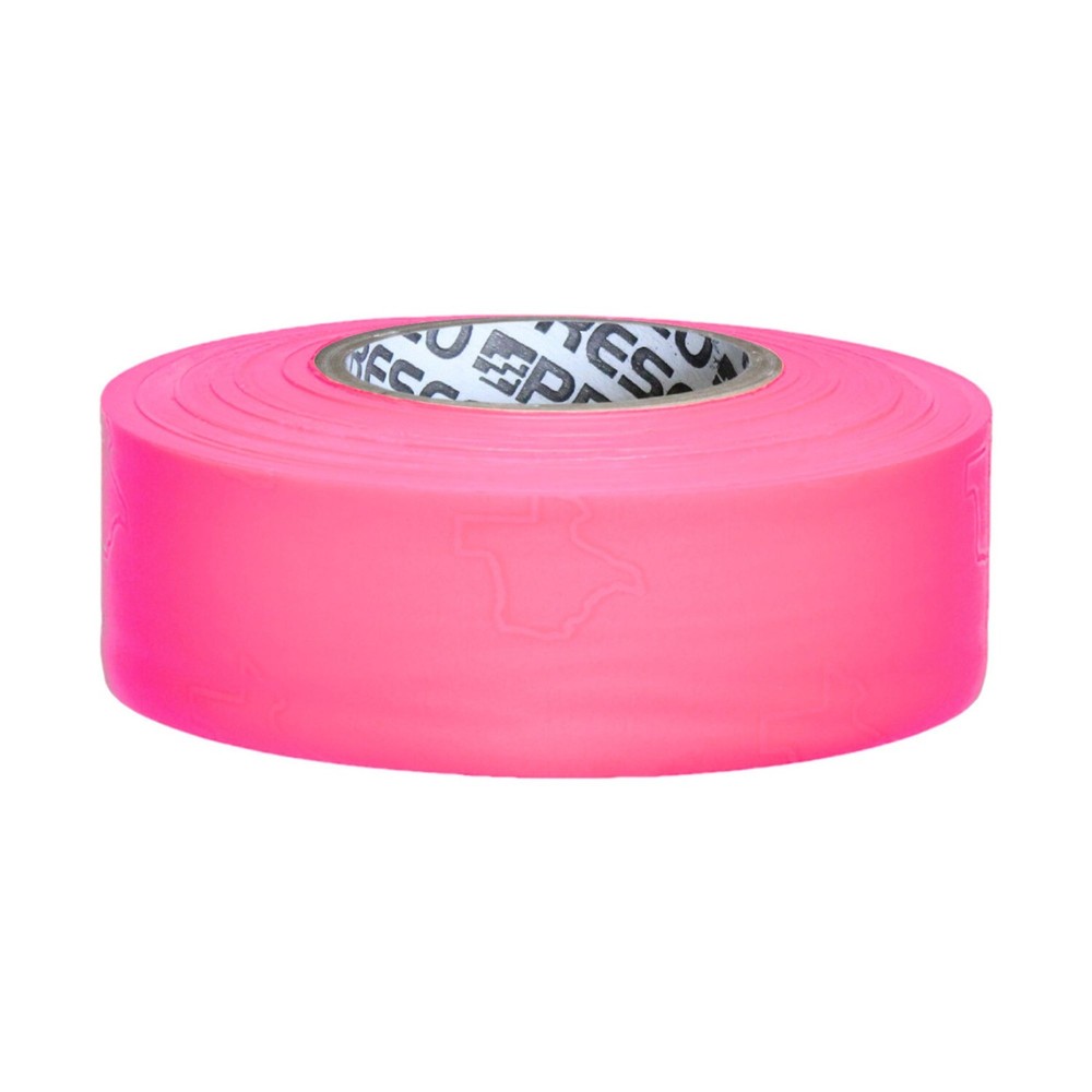 Presco PresGlo Texas Roll Flagging Tape: 1-3/16 in. x 50 yds. (Neon Pink)