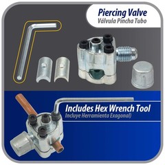 Appli Parts APT-PV210 Bullet Piercing Valve kit with 1/4, 5/16 or 3/8 in tube si