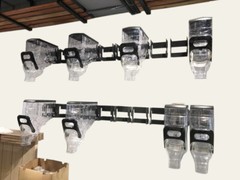 Black Metal Wall Mount Bracket 5.5×5.5×3.7″ Includes Hardware