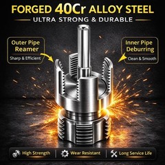 4 in 1 Water Pipe Threader Tool – 1/2″ & 3/4″ & 1″ Dual-Function Internal
