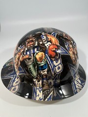 New Full Brim Hard Hat Custom Hydro Dipped DALLAS COWBOYS