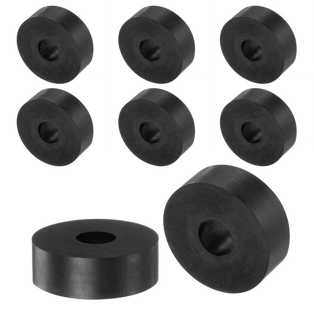 8sets Rubber Spacers 1-1/2″ OD 1/2″ ID 1/2″ Height Round Anti Vibration Spacer