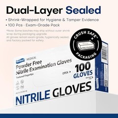 Supmedic Medical Soft Max™ Black Nitrile Disposable Gloves,