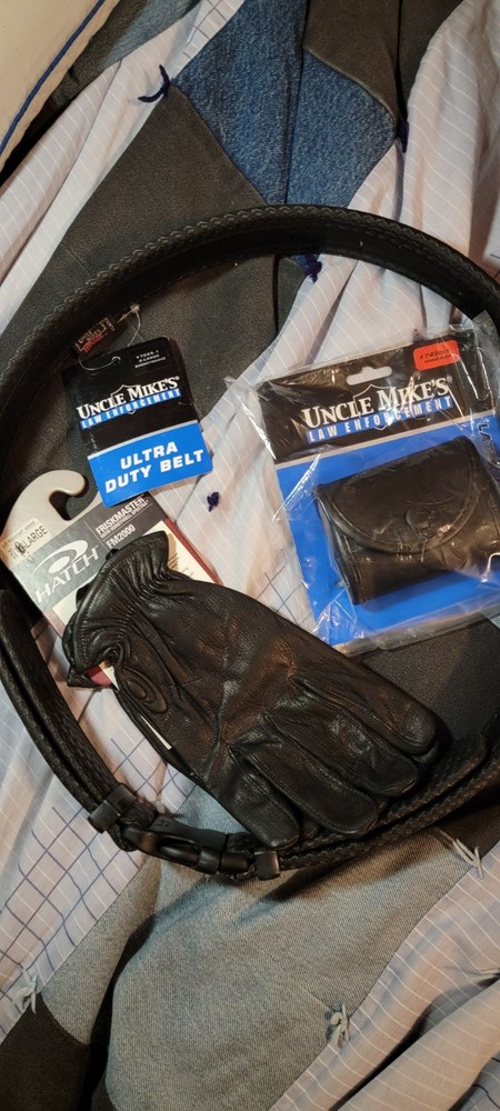Uncle Mike’s BasketW Ultra 2″ Duty Belt XLARGE 44″-48″ BK +FriskMaster Gloves +