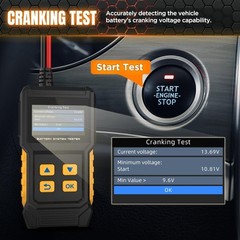 Car Battery Tester 12V 24V Automotive Battery Load Tester 30-2000 CCA, Auto A…