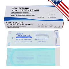 200pcs/Box 3.5″x 10 “Self Sterilization Pouches Pouch Autoclave Sterilizer Bags