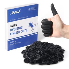 JMU Disposable Latex Finger Cots Anti Static Rubber Fingertips Protective Finger