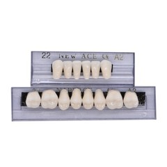 168PC Acrylic Resin Denture #22 Dental Upper Lower Shade A2 Teeth Set 22# A2 US