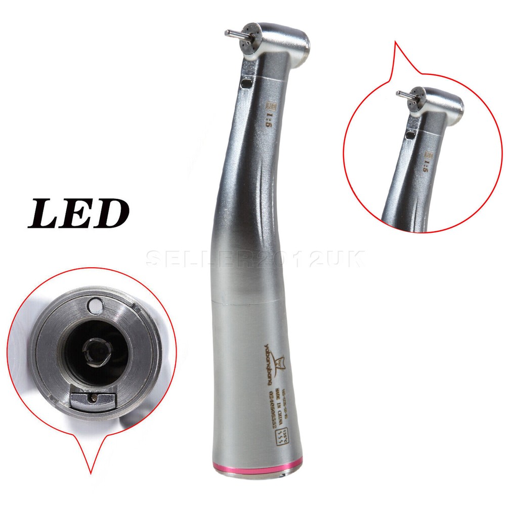Dental 1:1/1:5 Increasing Contra Angle Fiber Optic Handpiece Fit NSK X25L/X95L