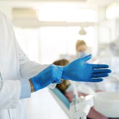 Disposable Nitrile Exam Gloves 100 Pack Medical Powder Latex Free Food Cleaning