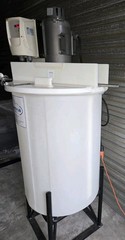 Protectoplas Mixing Tank Model MT-55-23 w/Control, Motor, Impellor, & Stand 115V