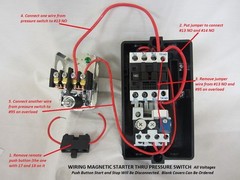 3HP Single 1 Phase or 5HP 3 Phase Magnetic Starter Motor Control 208-240V