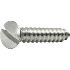 #8 Sheet Metal Screws Stainless Steel Oval Head Slotted Type A Tapping All Size