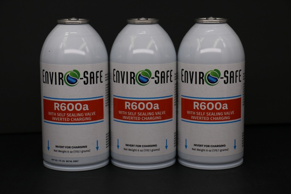 Enviro-Safe R-600a Refrigerant with 7/16″ Self Sealing K28 6 oz Case/3 #8070