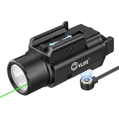 CVLIFE 1500 Lumens Laser Light Combo for Pistol, Green