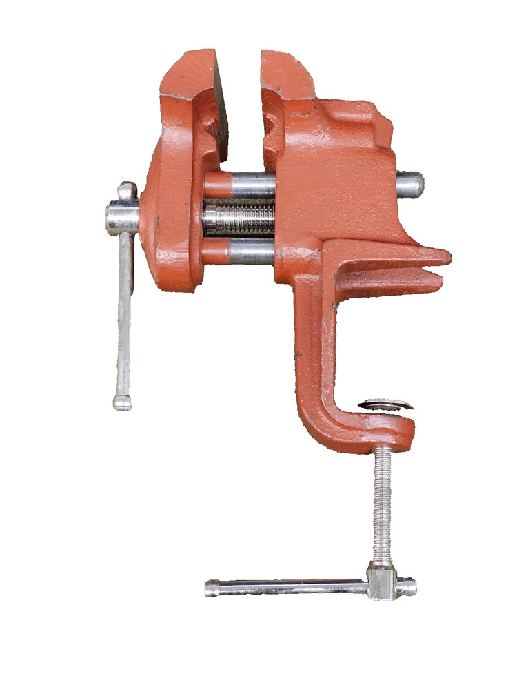 Yost 250 Corner Edge Table Bench Vise 2-1/2″ 2.5 Clamp On Red USA
