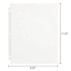 Heavyweight Sheet Protectors, Clear, 9.25″ x 11.22″, 25 Count