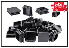 Square Tubing Plug Cap, 1-1/2 Inch POCADOM 16Pcs Tubing End Cap Plastic Plugs Ch