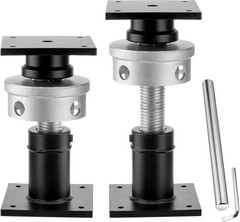 2X Heavy Duty House Floor Jacks 6.5-9″ Adjustable Screw Jacks For Home Leveling