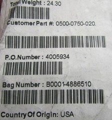 100 Thin Full Hardened Steel Arbor Shim Washers 3/4″ OD x 1/2″ ID x .020″ Thick